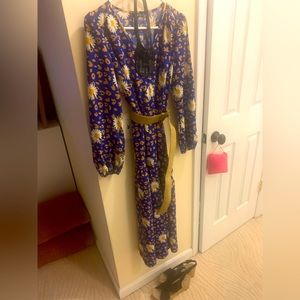 •SOLD•Floral Blue Dress